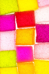 Assortment of colorful fruit jelly candy