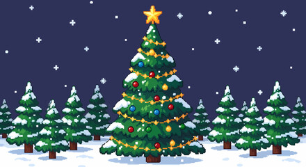 abstract christmas tree