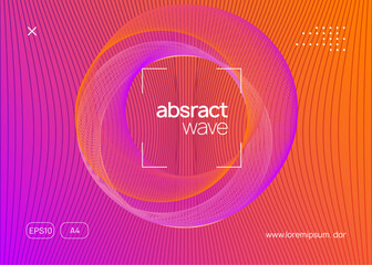 Music Banner. Electro Vector. Fest Festival Graphic. Violet Night Club Design. Party Event. Electronic Audio Invitation. Blue Dance Set. Green Music Banner