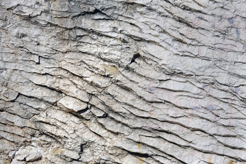 gebankter Kalkstein in schräger Schichtung - bedded limestone in oblique stratification