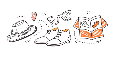 Travel Essentials Doodle Collection doodles sunglasses 1