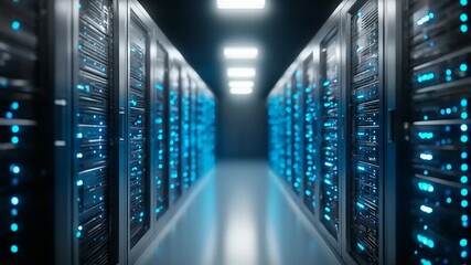 Data Center Server Room - A High-Tech Infrastructure Overview. - Powered by Adobe