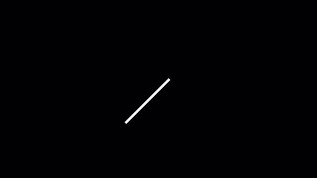 Animated arrow icon pointing. Hand-drawn doodle arrow animation with transparent background. animated thin arrow set with arrowheads. Minimalist Vertical Arrow Animation with alpha channel 4K Video.