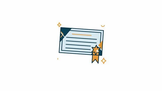 certificate animated icon alpha channel