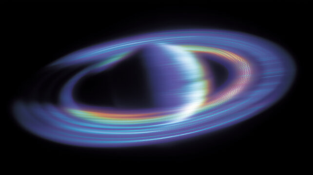 A luminous swirling ring pattern depicting energetic flow advanced scientific concepts and the continuous motion shaping abstract technological systems.
