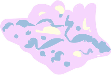 An elegant stylized vector of an opened oyster in a half shell, sometimes including a subtle pearl. Represents luxury seafood, fine dining,