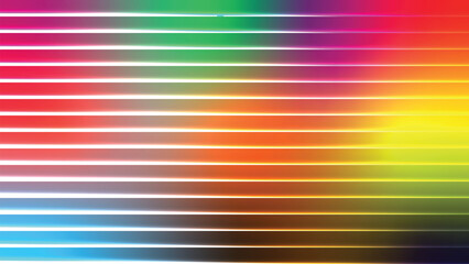 Abstract colorful background with metallic rainbow lines pattern and striped surface design illustration