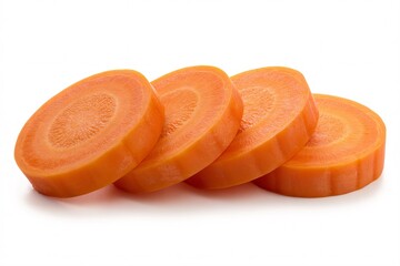 Sliced carrots fresh organic vegetable healthy eating ingredient isolated food