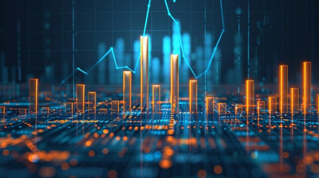 Analyzing economic trends through stock market graphs for informed investment decisions
