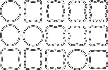 Collection of ornate and decorative hand drawn frames