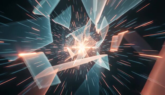 Abstract Light Speed, Data Stream, Digital Tunnel, Warp Speed