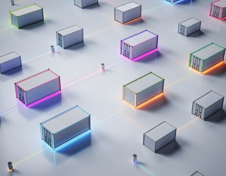 Digital Supply Chain Container Network