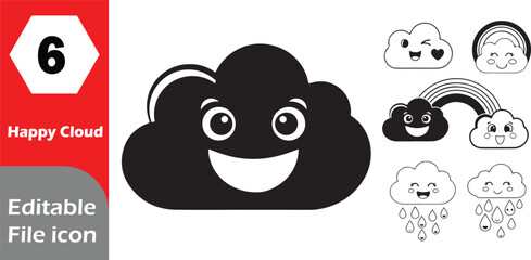 Versatile icon set for digital design and branding applications