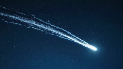 Celestial Fireball A Comet's Majestic Journey Across the Cosmos