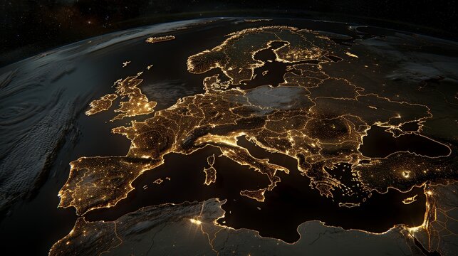 Exploring the beauty and impact of global night lights on urban landscapes and environment