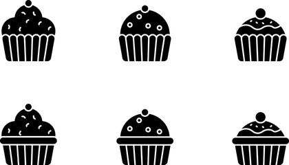 cup cakes Fill icons