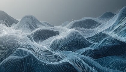 Stunning abstract network lines flowing gracefully create a modern, dynamic background for tech, science, or futuristic projects needing visual impact