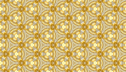P92 geometrical Golden Flower Flame pattern