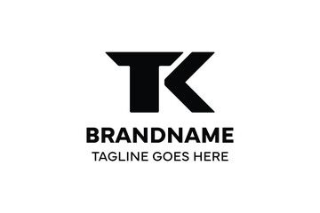 Letters TK Monogram Logo, suitable for any business with TK or KT initials