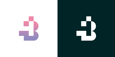 Bitcoin Logo Design Variations on White and Dark Backgrounds - Cryptocurrency Symbol Evolution