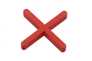 Red cross mark indicating rejection or cancellation