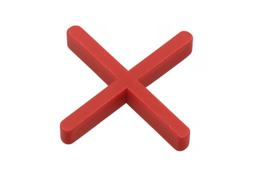 Red cross mark indicating rejection or cancellation