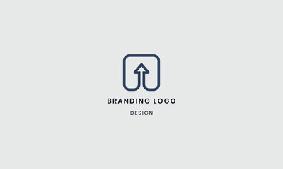 Minimalist Arrow Up Branding Logo Design