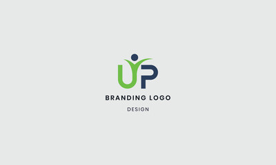 Minimalist UP Logo Design Concept