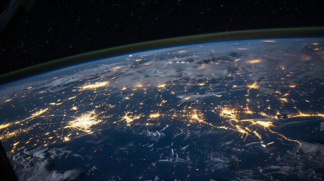 Exploring the fascinating patterns of global nighttime illumination across continents