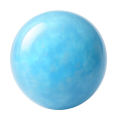 Soft blue opal featuring a subtle glow and a smooth, rounded shape.