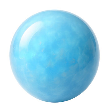 Soft blue opal featuring a subtle glow and a smooth, rounded shape.
