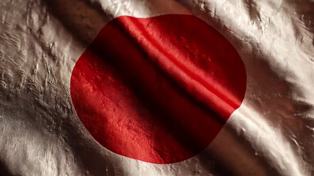 japanese flag japan waving in the wind