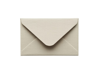 Closed cream paper envelope for message or invitation template
