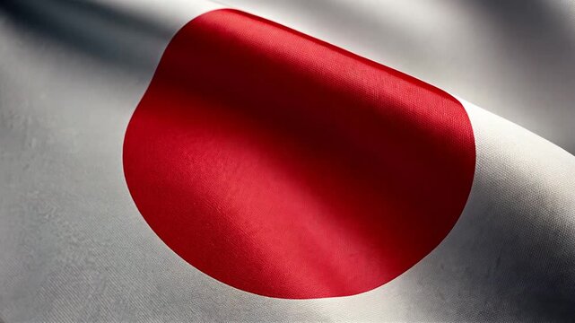 japanese flag japan waving in the wind