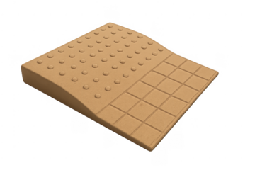 Tactile paving ramp providing accessibility for pedestrians
