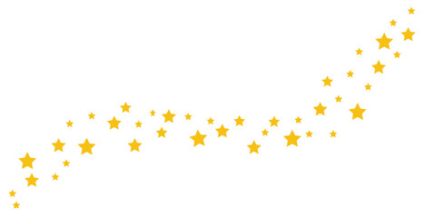 abstract background with stars, A scattered arrangement of yellow stars in various sizes on a plain white background space themed