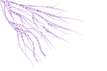 Dynamic abstract purple lightning bolt, powerful energy effect