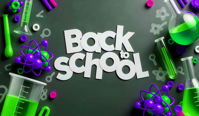 Back to school science lab education supplies learning chemistry classroom study