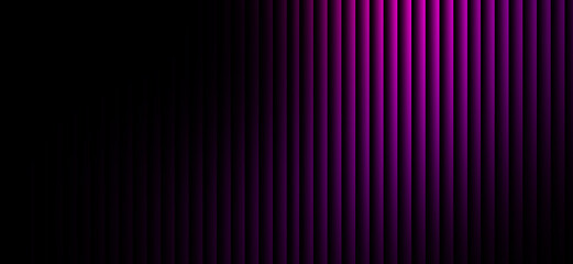 Abstract background with vibrant purple vertical lines creating a dynamic gradient effect on a dark backdrop, suitable for modern design, technology, and artistic projects