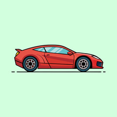 vector illustration of a luxury car