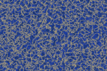 Abstract blue and yellow textured background with organic patterns