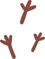 Three brown bird feathers are flying in the air