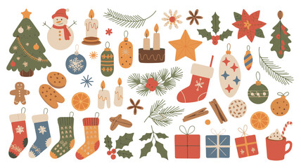 Christmas and Winter Holiday Clipart Elements tree