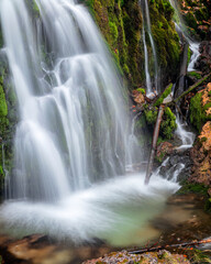 Obraz premium Vallesinella Waterfalls, trentino, italy