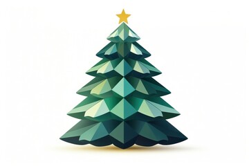 Fototapeta premium Christmas tree christmas white background christmas tree.