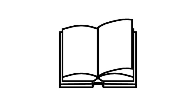 Watch an open book reveal knowledge and wisdom in this dynamic video, perfect for education, storytelling, and illustrating the power of reading and learning new things