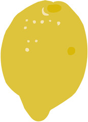 Illustration vectorielle colorée d'un fruit  ou d'un légume.. Parfait pour jus, smoothies, cocktails, emballage de produits estivaux ou recettes de cuisine.. Agrume Jaune Citron Tranché