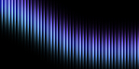 Abstract background with glowing vertical blue and purple lines creating a dynamic diagonal pattern on a dark backdrop, suitable for modern design, technology, or futuristic themes