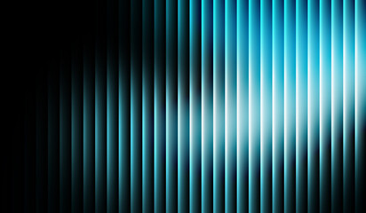 Fototapeta premium Dynamic abstract background featuring bright blue vertical light stripes on a dark gradient, evoking a sense of speed, technology, and modern digital art