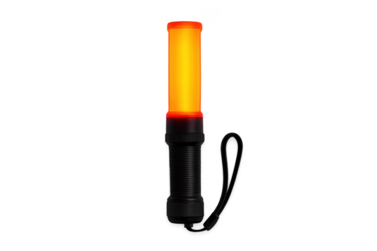 Traffic control light wand for emergency marshalling